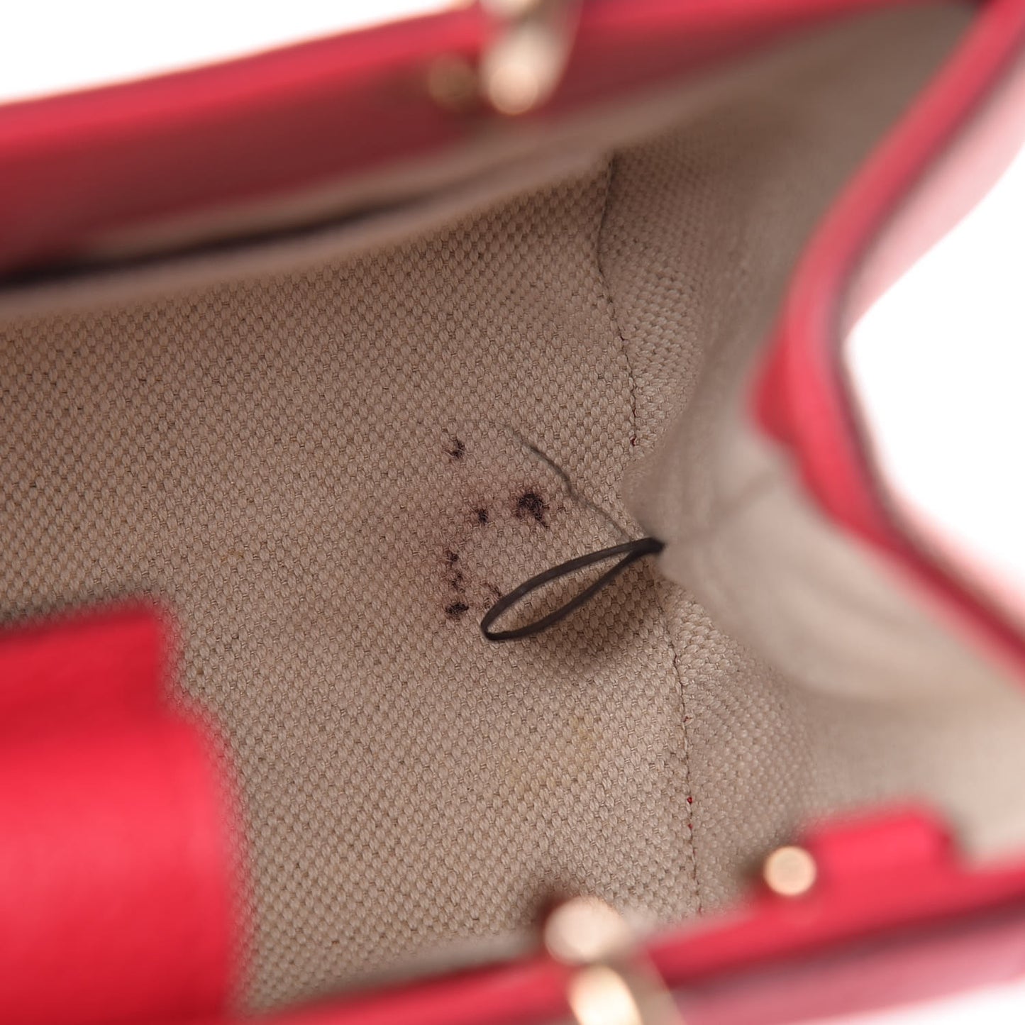 Calfskin Mini Bamboo Shopper Tote Fuchsia Orange