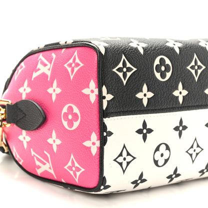 Louis Vuitton Empreinte Monogram Spring in the City Speedy Bandouliere 20 Black White Pink 7 of 9