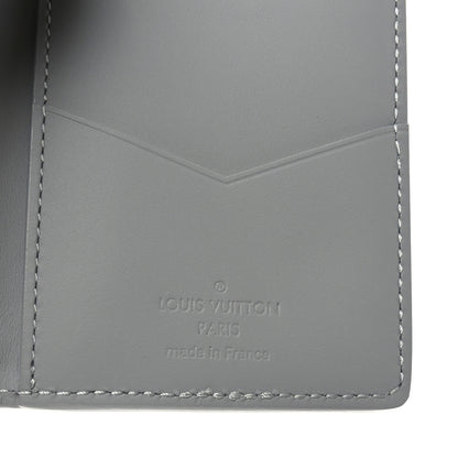 Louis Vuitton Grained Calfskin Aerogram Pocket Organizer Gray 6 of 6