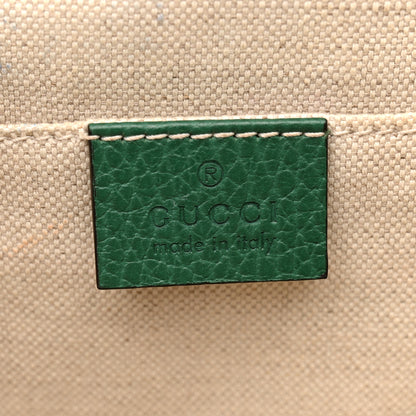 Gucci Dollar Calfskin Crystal Web Medium Dionysus Bamboo Top Handle Bag Emerald 6 of 11