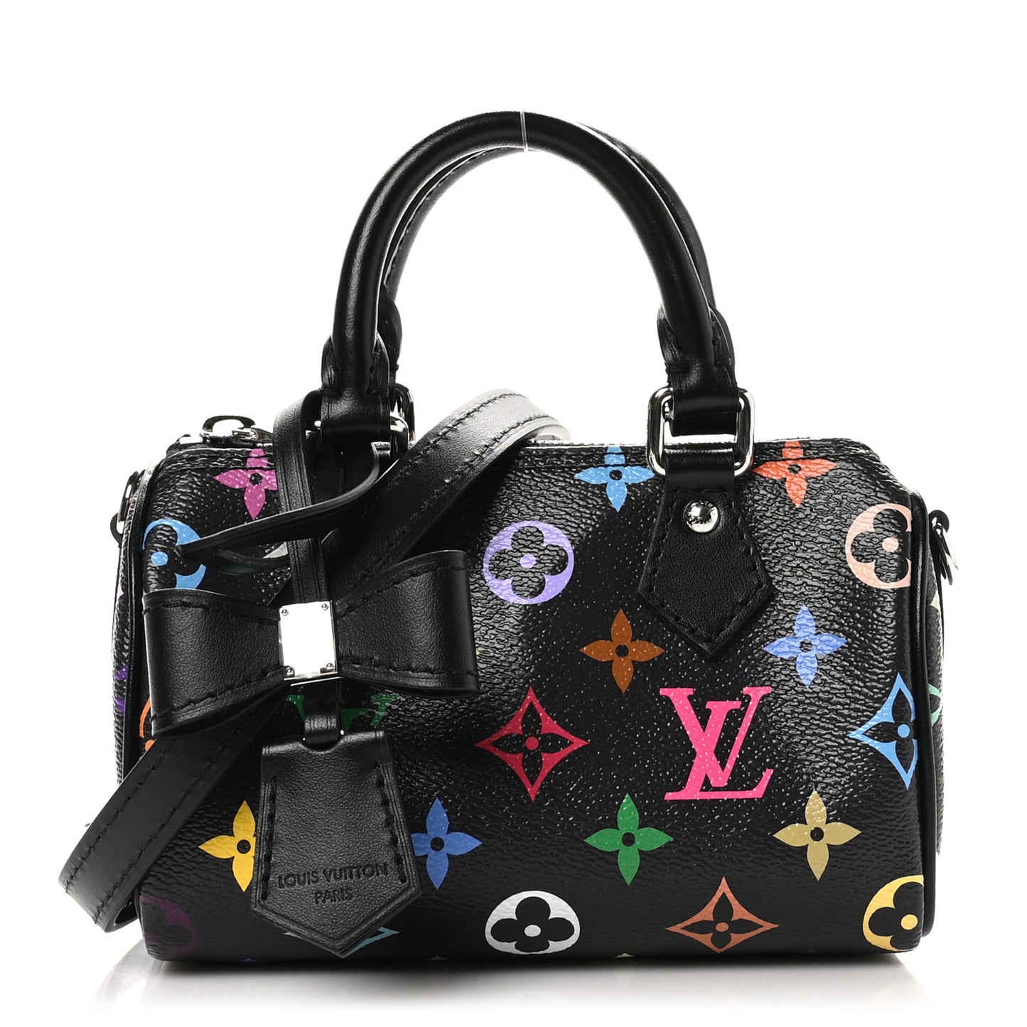 LV X TM Monogram Multicolor Nano Speedy Black