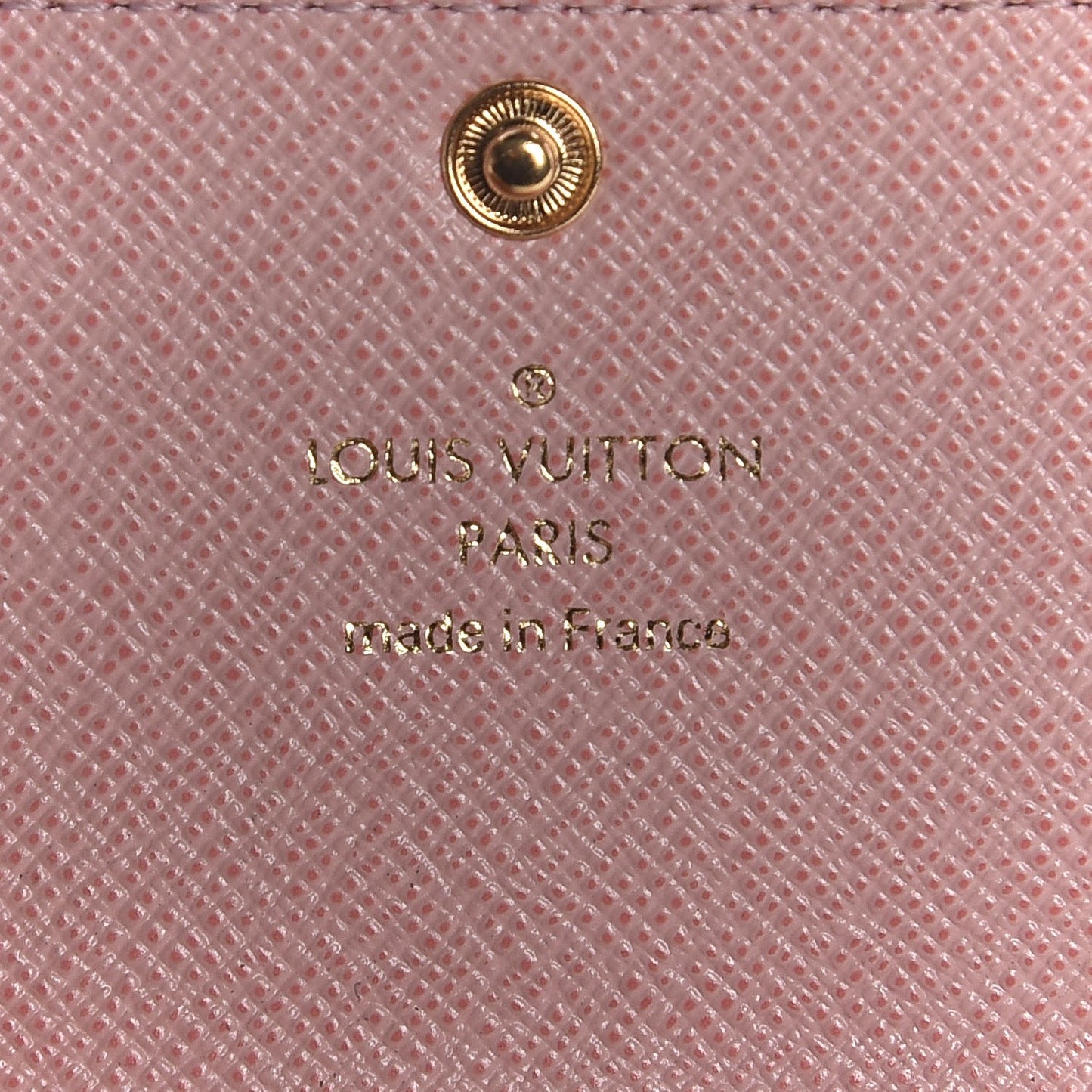 Damier Ebene Multicles 6 Key Holder Rose Ballerine