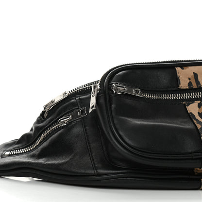 Alexander Wang Lambskin Suede Leopard Attica Belt Bag Black 9 of 10