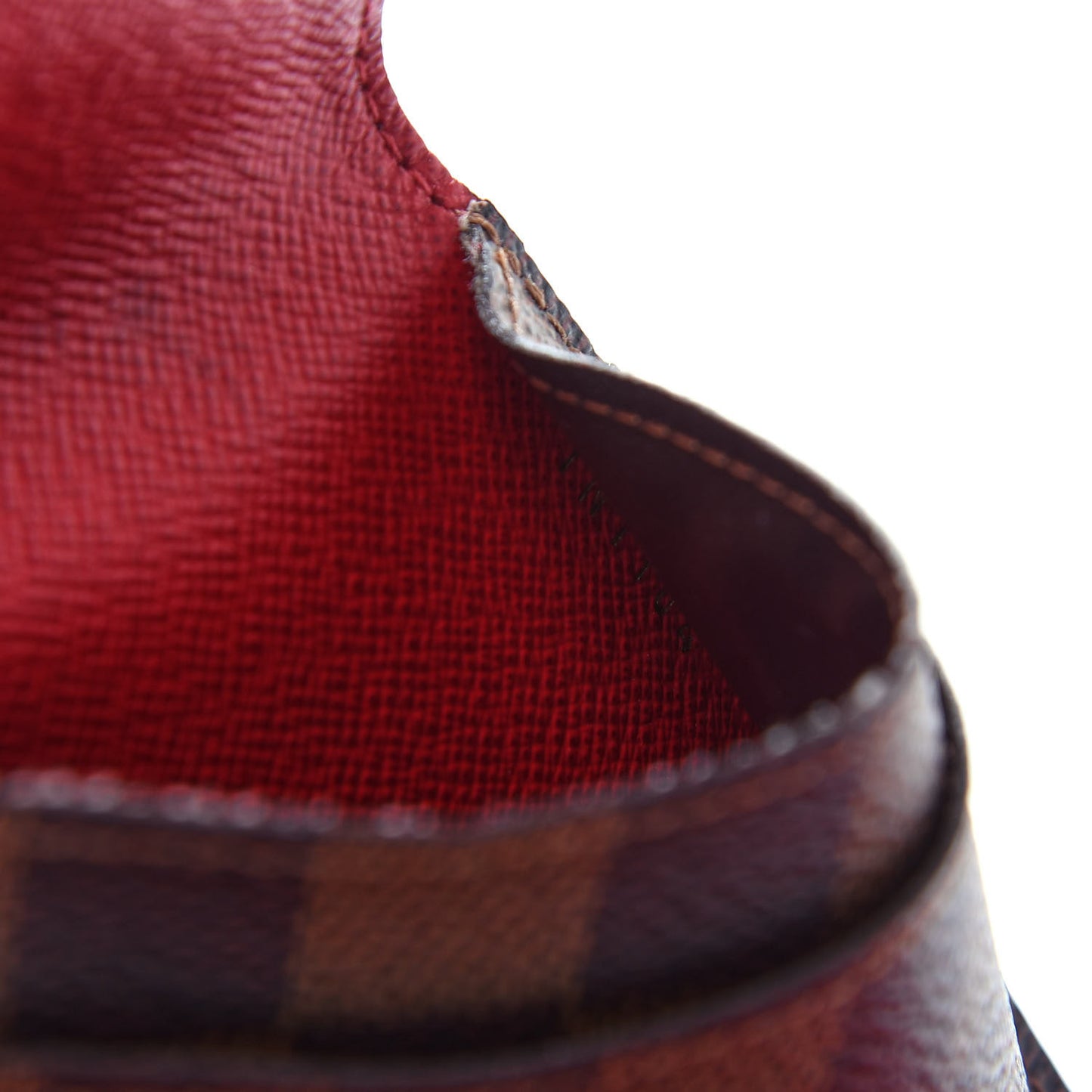Damier Ebene Josephine Wallet Red