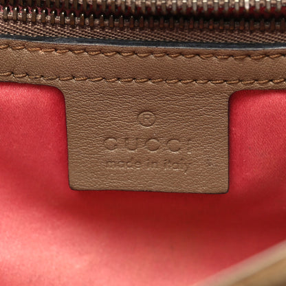 Gucci Velvet Matelasse Small GG Marmont Shoulder Bag Taupe 6 of 12
