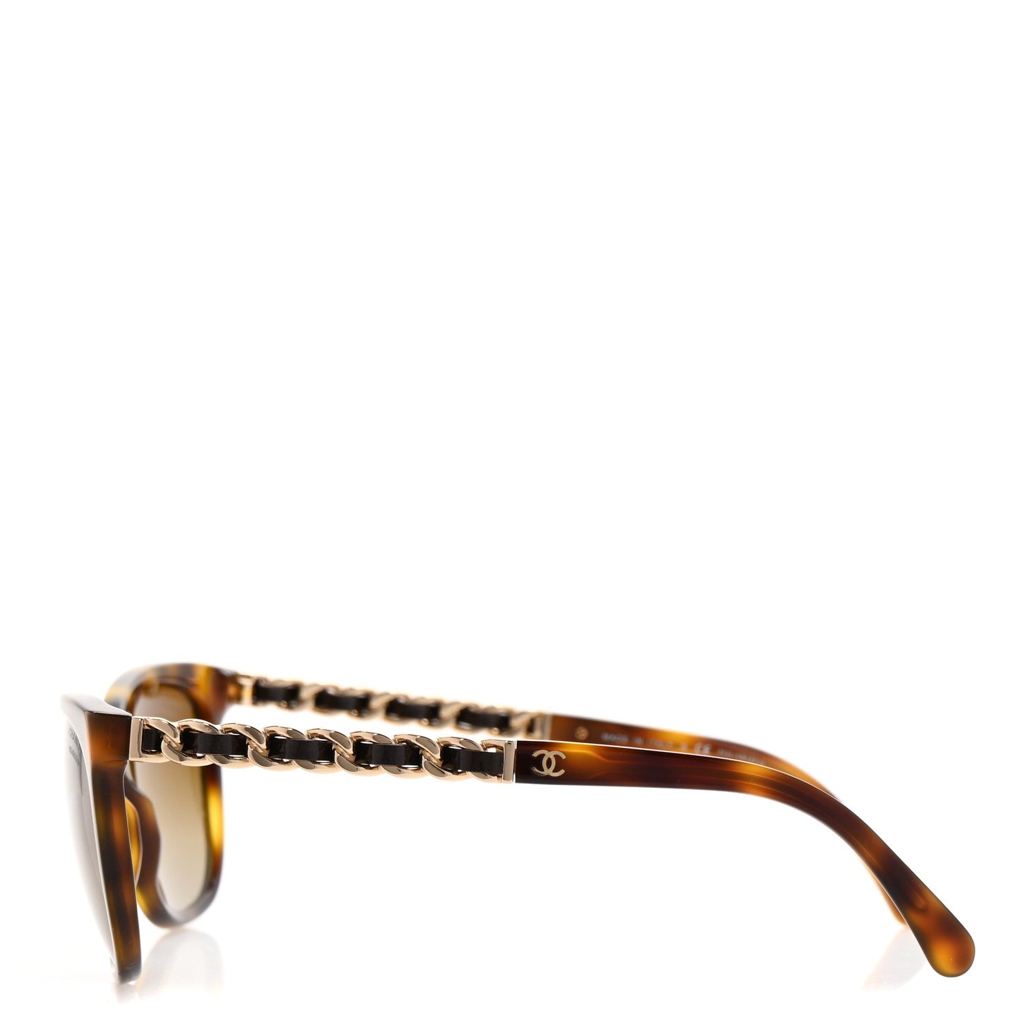Chanel Acetate Polarized Butterfly CC Chain Sunglasses 5260-Q Tortoise 3 of 7