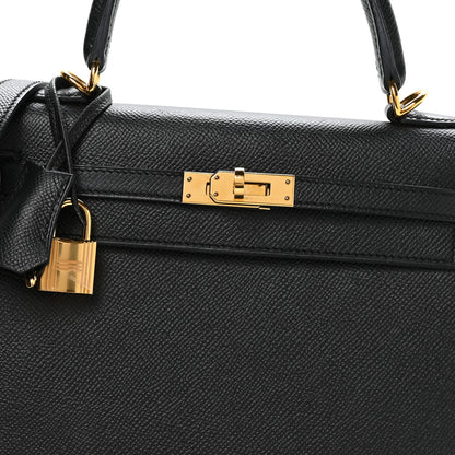 Hermes Epsom Kelly Sellier 25 Black 8 of 11