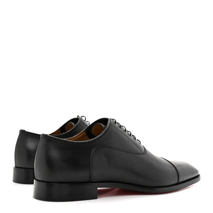Christian Louboutin Calfskin Mens Greggroy Flat Derby Oxford 41.5 Black 5 of 9