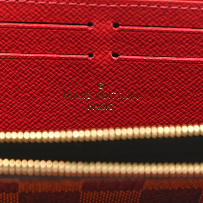 Louis Vuitton Damier Ebene Clemence Wallet Cherry 6 of 10