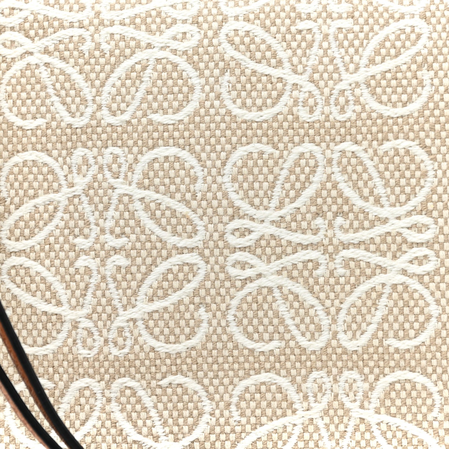 Jacquard Anagram Calfskin Small Cubi Bag Ecru Tan