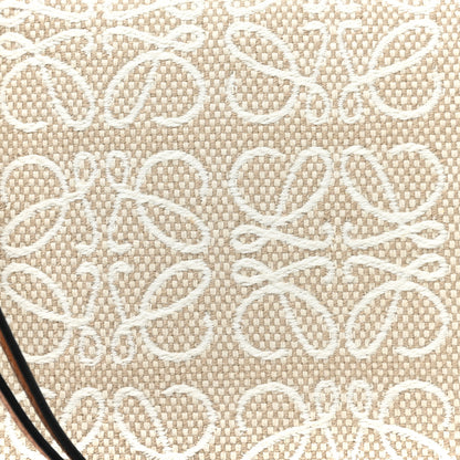 Loewe Jacquard Anagram Calfskin Small Cubi Bag Ecru Tan 7 of 17