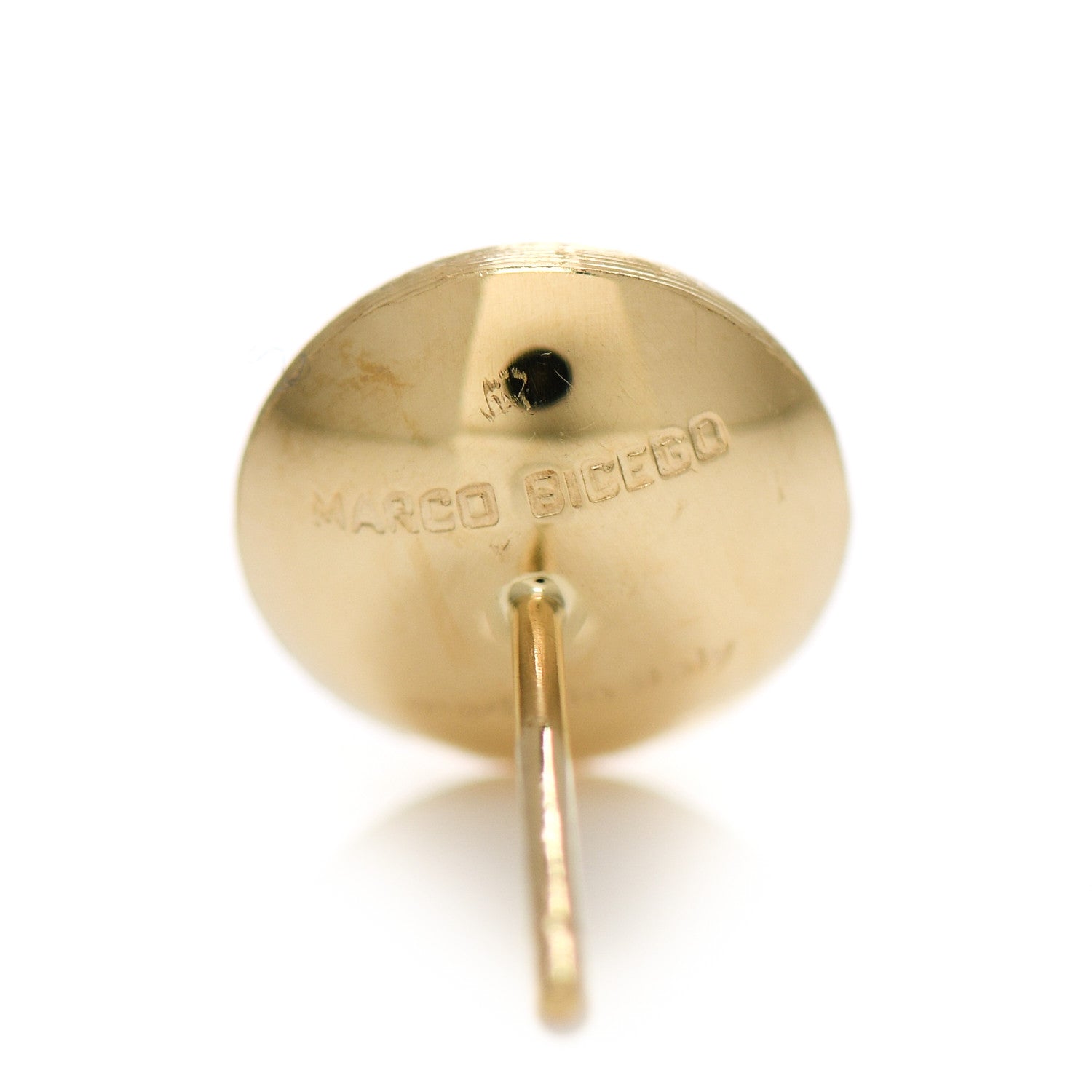 Marco Bicego 18K Yellow Gold Mother of Pearl Jaipur Color Stud Earrings 5 of 6