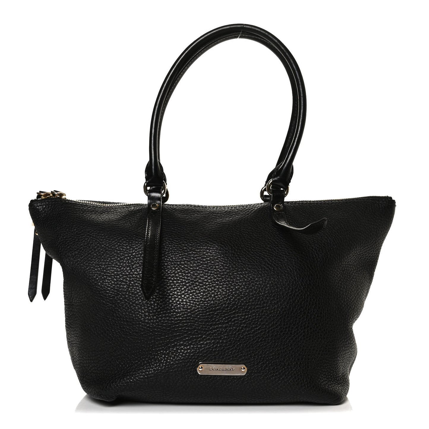 London Grainy Calfskin Small Salisbury Tote Black