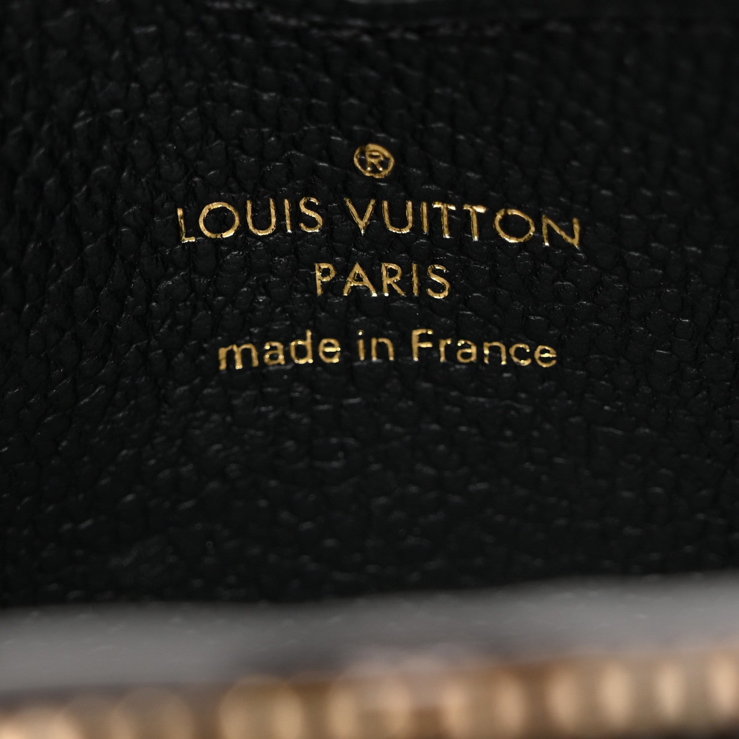 Louis Vuitton Empreinte Monogram Giant Zippy Coin Purse Black Beige 6 of 7