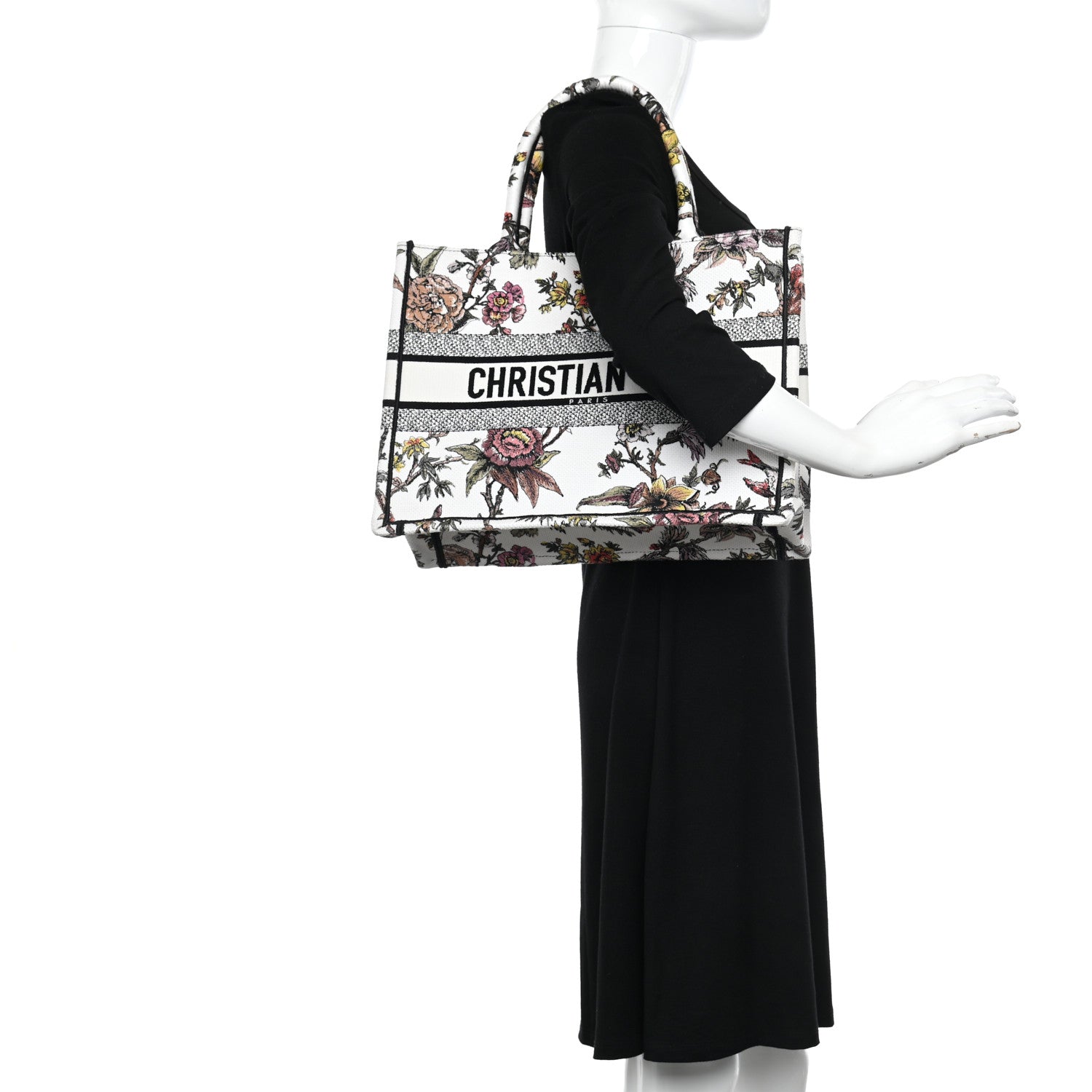 Christian Dior Canvas Jardin Botanique Embroidered Medium Book Tote Multicolor 2 of 9