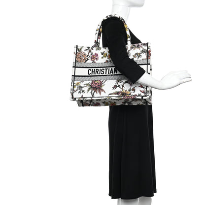 Christian Dior Canvas Jardin Botanique Embroidered Medium Book Tote Multicolor 2 of 9