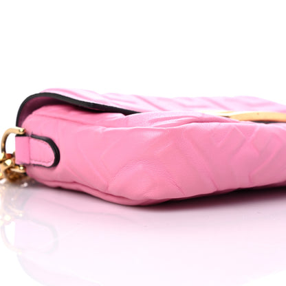 Fendi Nappa FF 1974 Embossed Mini Baguette Lollypop 9 of 13