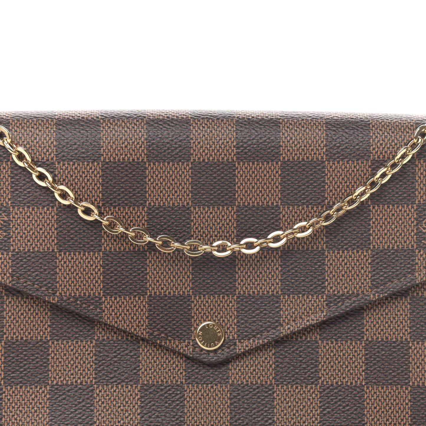 Damier Ebene Pochette Felicie Chain Wallet