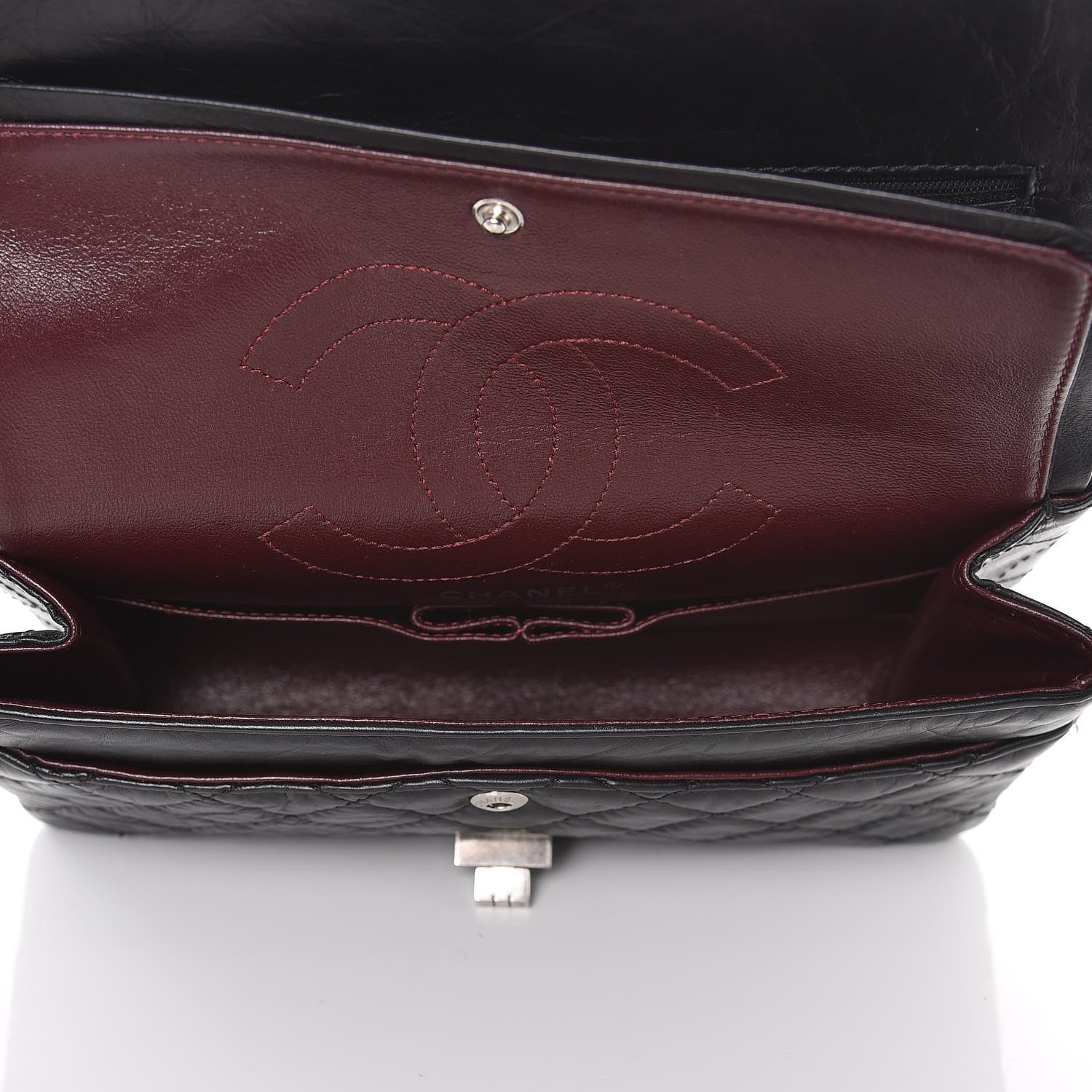 Chanel Aged Calfskin Quilted 2.55 Reissue 225 Flap Black 5 of 10