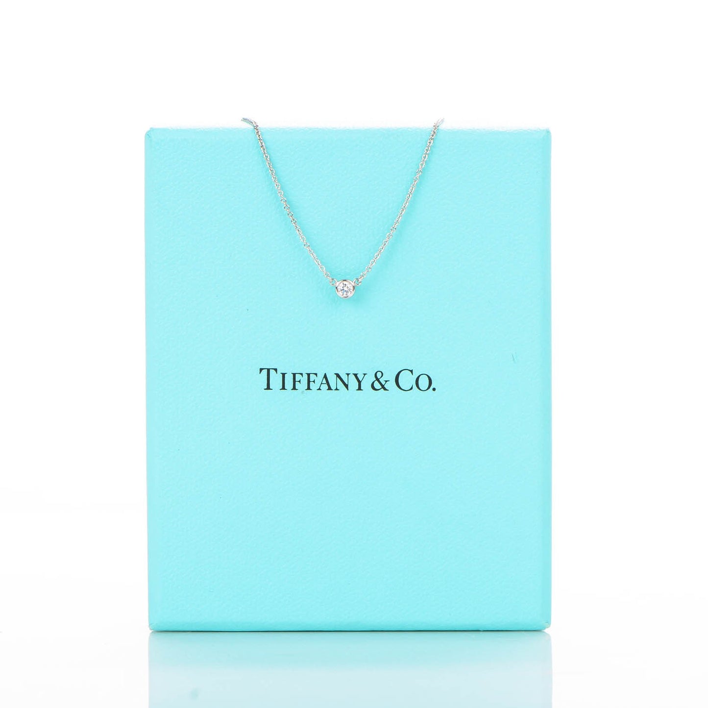 Platinum Diamond .12ct Elsa Peretti Diamonds by the Yard Pendant Necklace