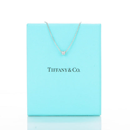 Tiffany Platinum Diamond .12ct Elsa Peretti Diamonds by the Yard Pendant Necklace 6 of 6