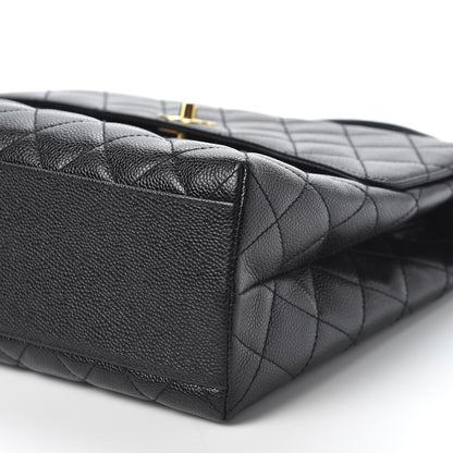 Chanel Caviar Quilted Jumbo Kelly Flap Black 6 of 9