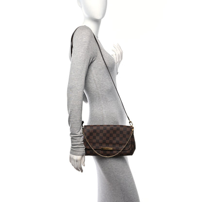Louis Vuitton Damier Ebene Favorite MM 3 of 9