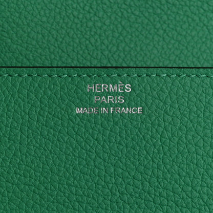 Hermes Evercolor Bi-Color Roulis Slim Wallet Menthe Vert Bosphore 6 of 8