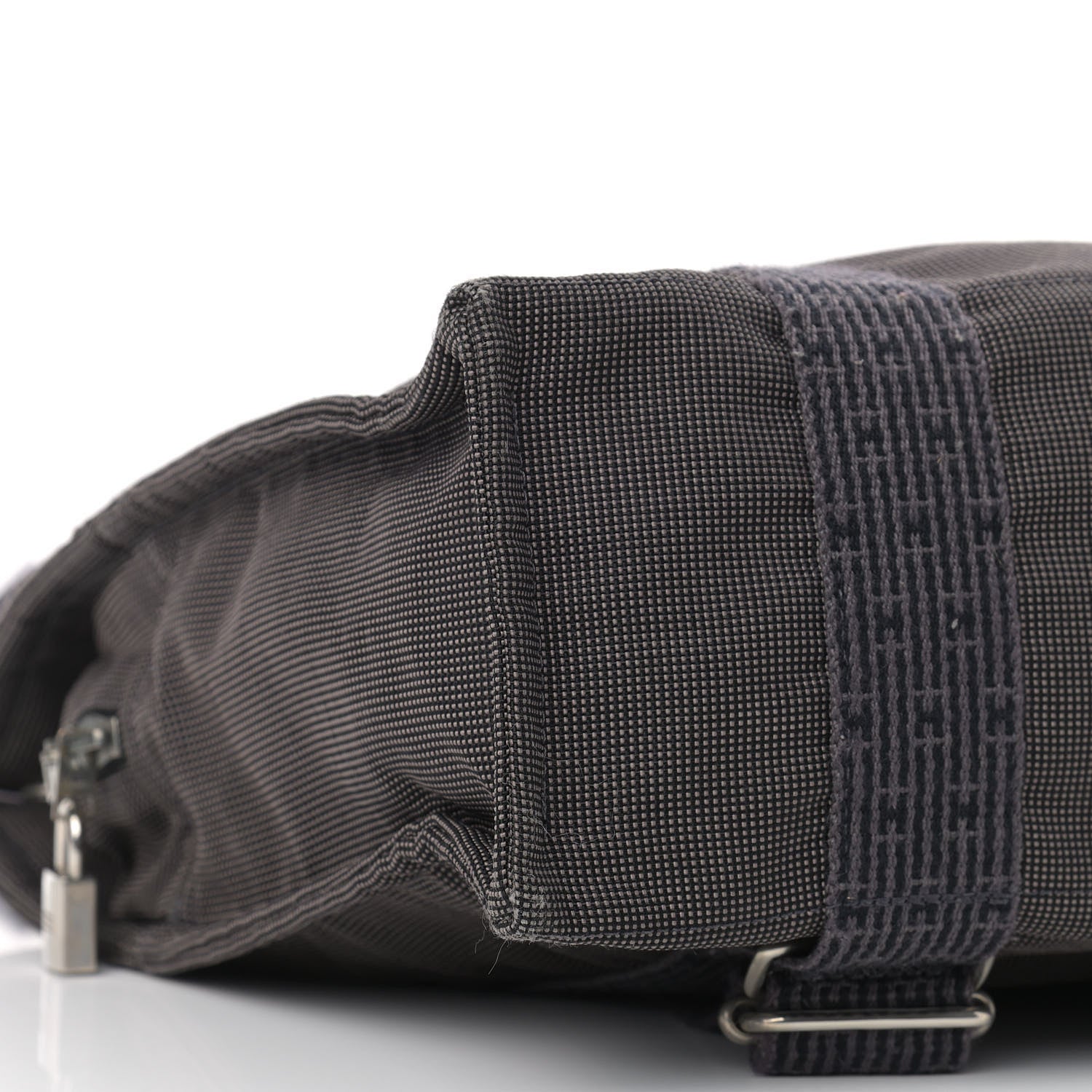 Hermes Canvas Herline Backpack Grey 7 of 8