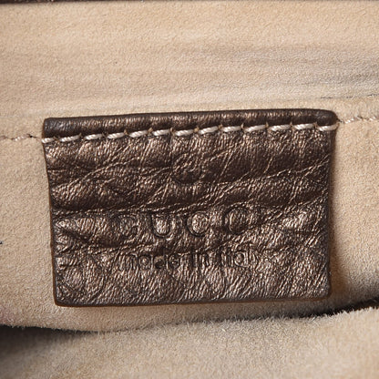 Gucci Metallic Pebbled Calfskin Small 1973 Chain Shoulder Bag Winter Leaf 6 of 7