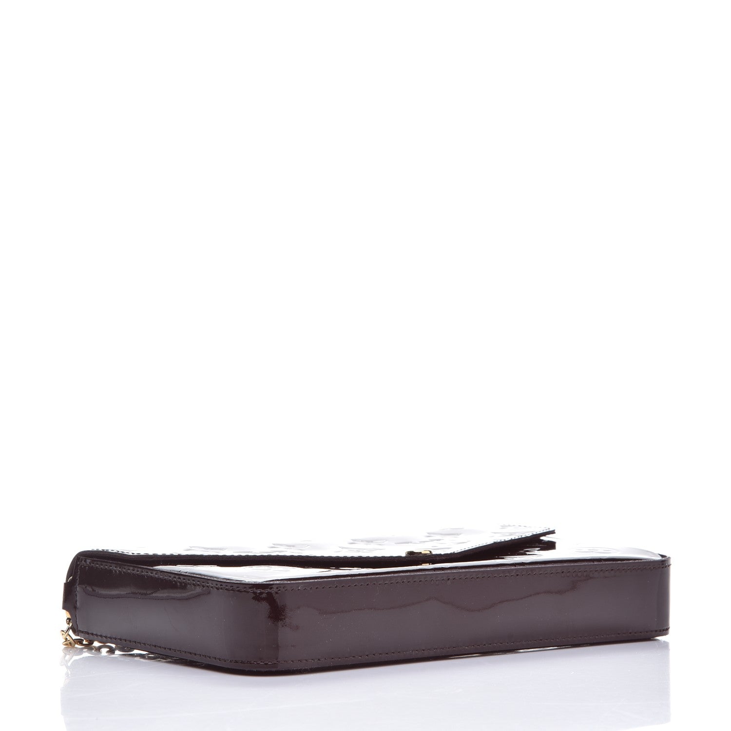 Louis Vuitton Vernis Pochette Felicie Chain Wallet Amarante 4 of 11