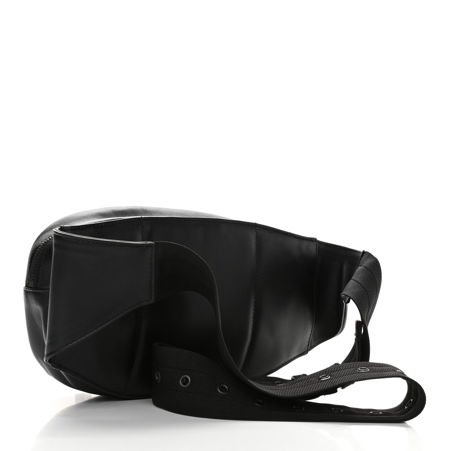 Nappa Intrecciato Belt Bag Black