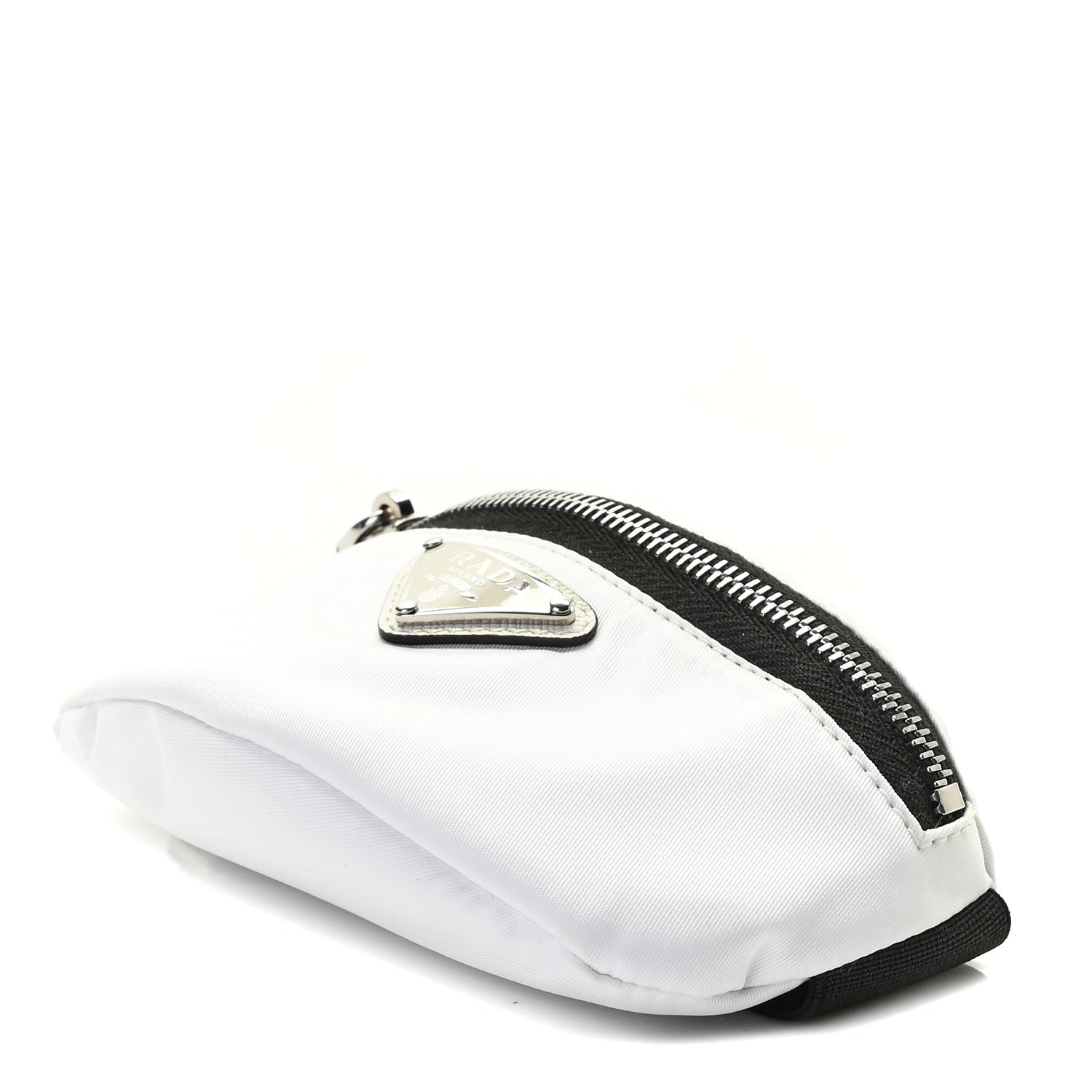 Prada Tessuto Nylon Wrist Pouch White 5 of 5