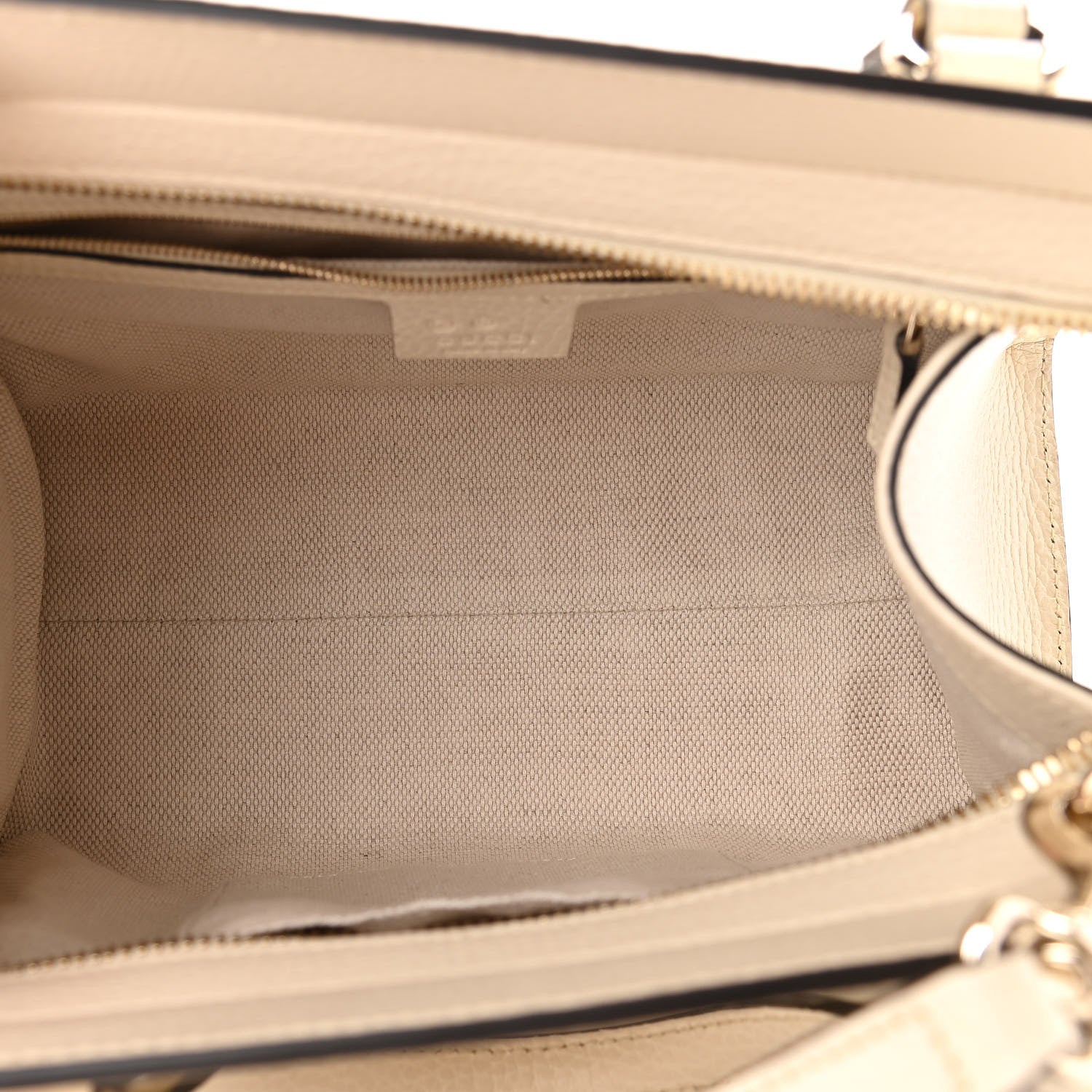 Gucci Dollar Calfskin Medium Soho Top Handle Satchel Ivoire 5 of 10