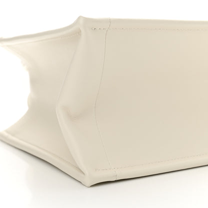 Christian Dior Calfskin Macro Cannage Small Book Tote Latte 9 of 11