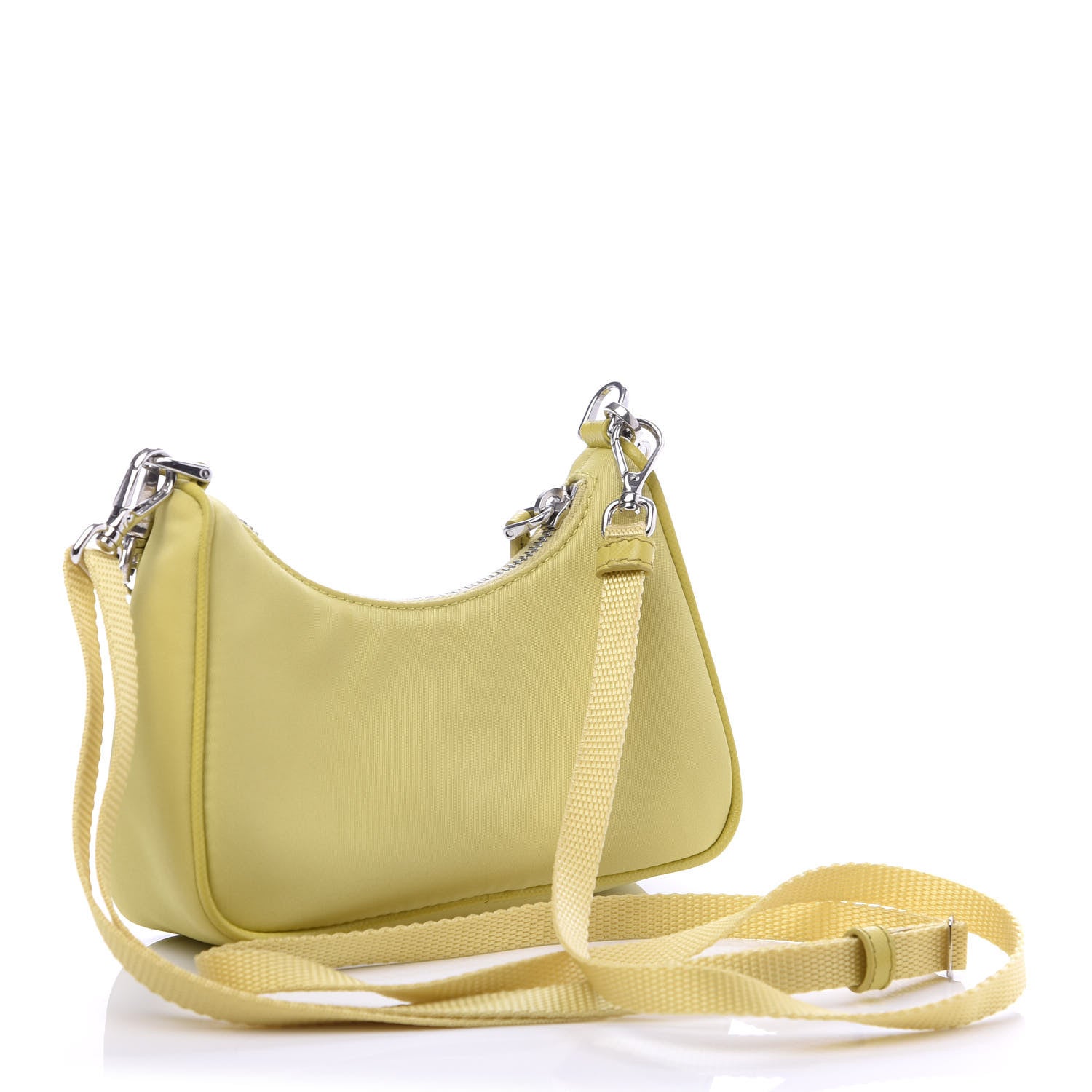 Prada Tessuto Nylon Saffiano Mini Re-Edition 2000 Shoulder Bag Ananas 3 of 10
