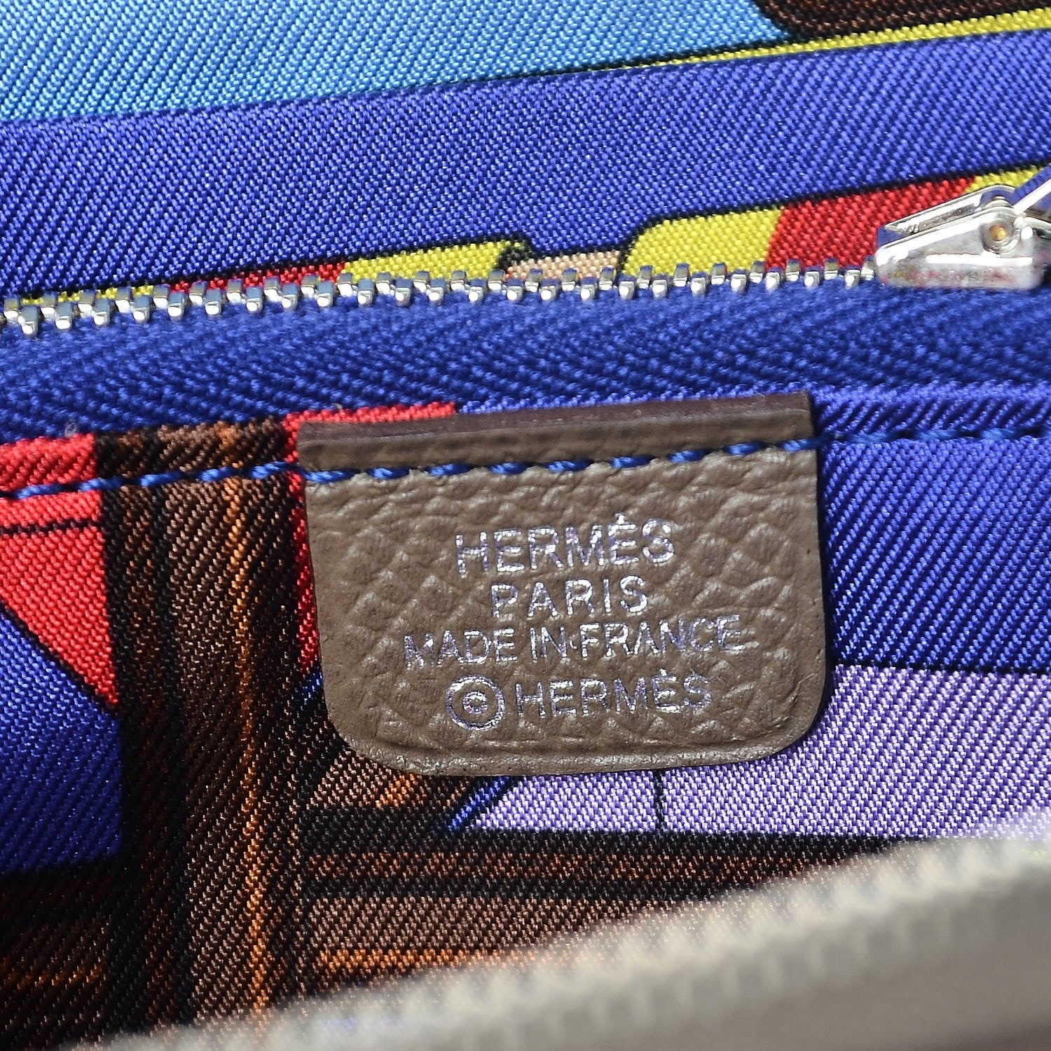 Hermes Epsom Silk'in Compact Wallet Etoupe 6 of 8