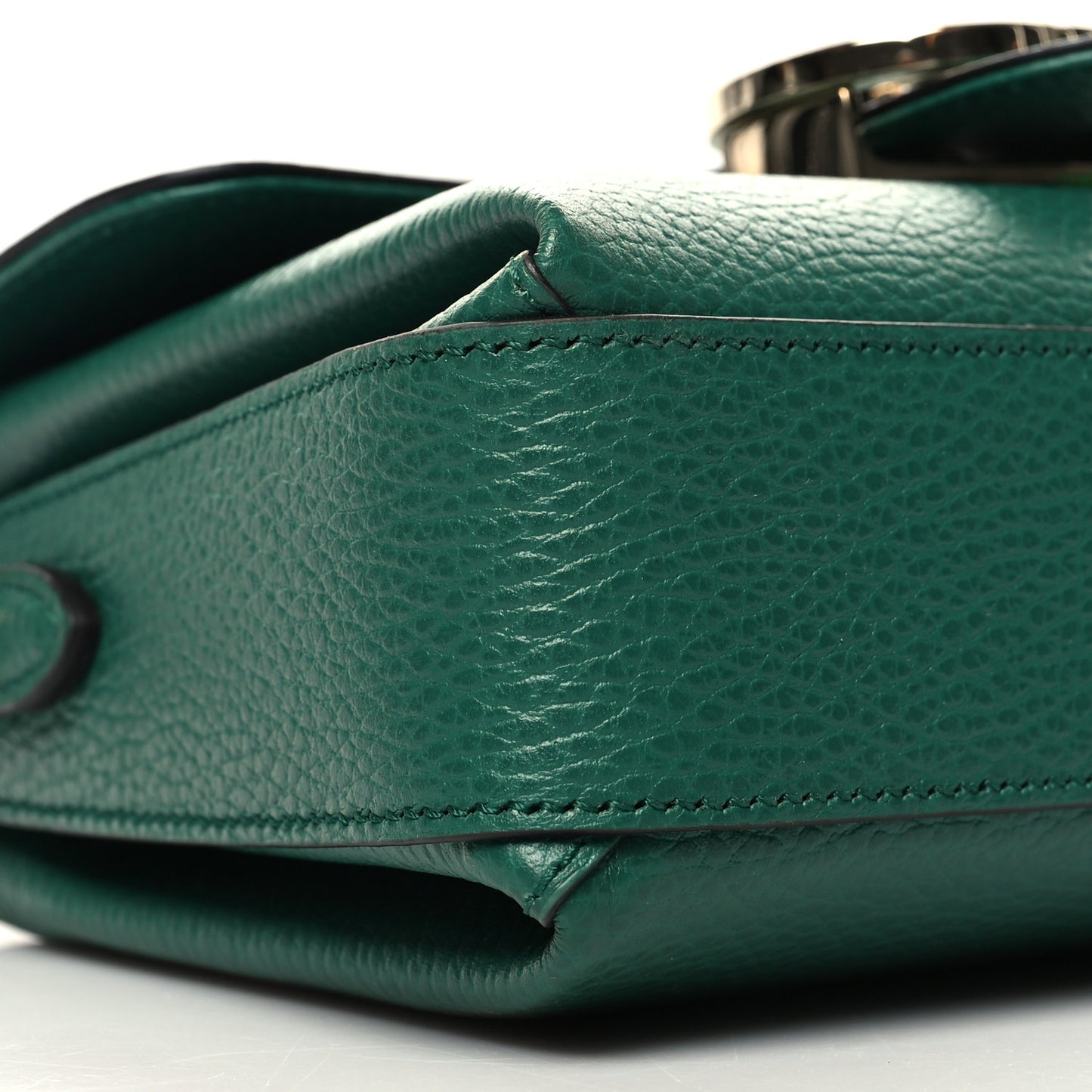 Dollar Calfskin Interlocking G Crossbody Bag Emerald