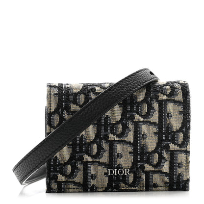 Christian Dior Oblique Nano Strap Pouch Blue 1 of 12