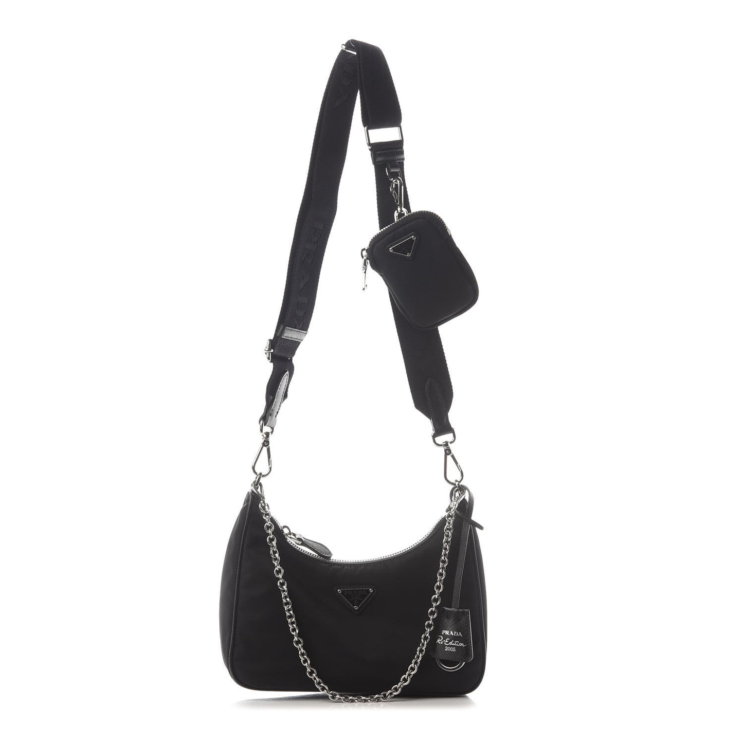 Nylon Re-Edition 2005 Shoulder Bag Black