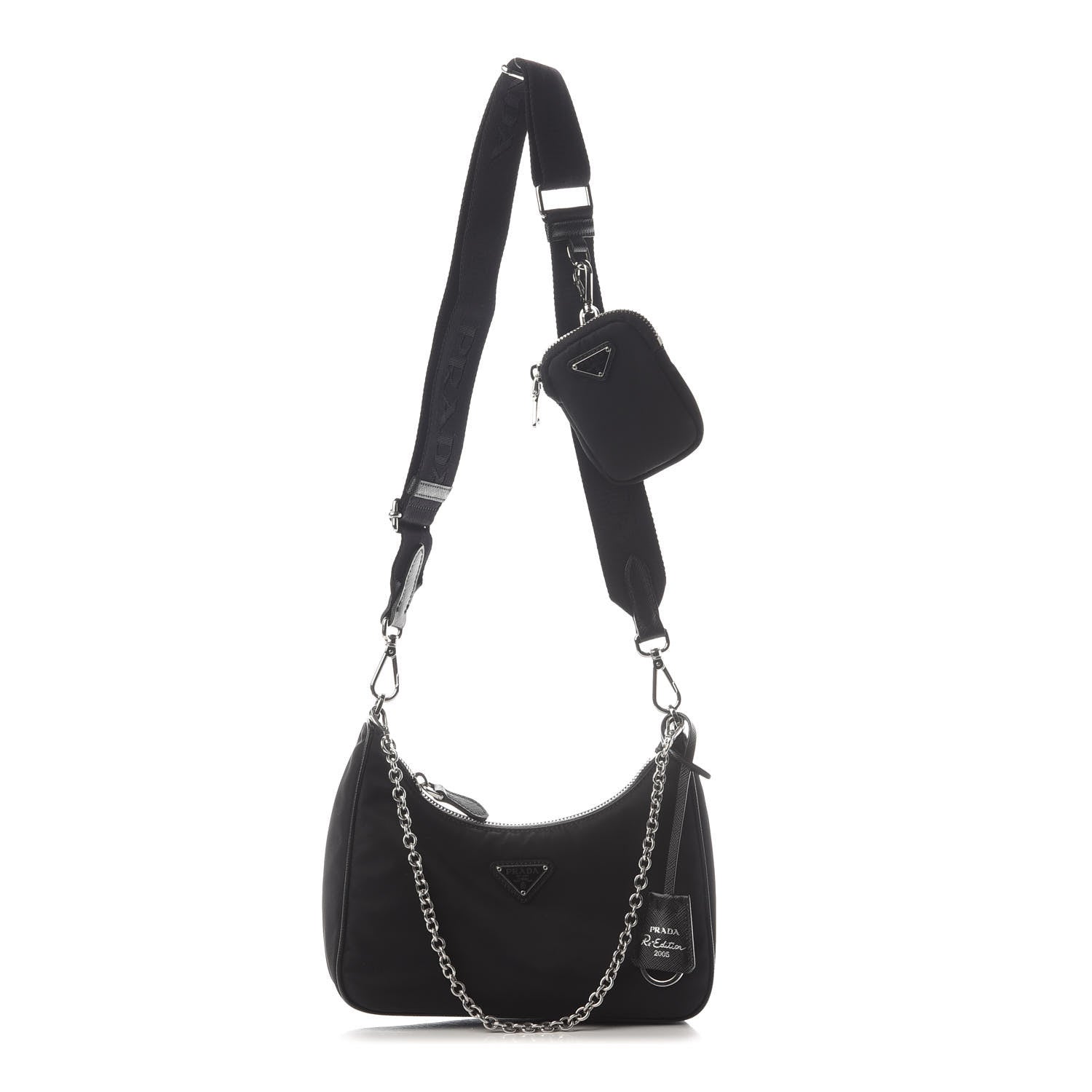 Prada Nylon Re-Edition 2005 Shoulder Bag Black 1 of 8