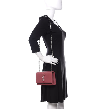 Saint Laurent Grain De Poudre Small Classic Monogram Kate Satchel Mystic Rose 2 of 9