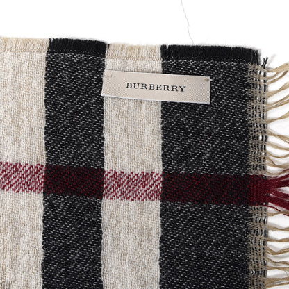Burberry Wool Giant Check Scarf Black 3 of 4
