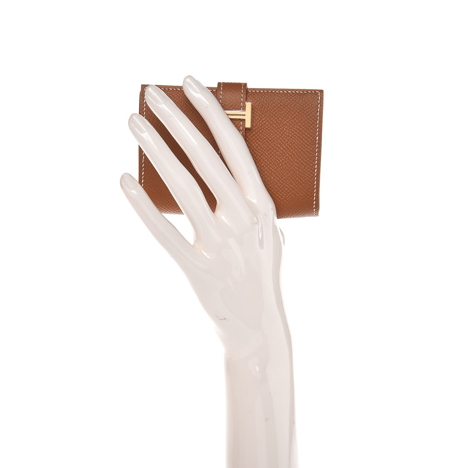 Hermes Epsom Mini Bearn Wallet Gold 2 of 8