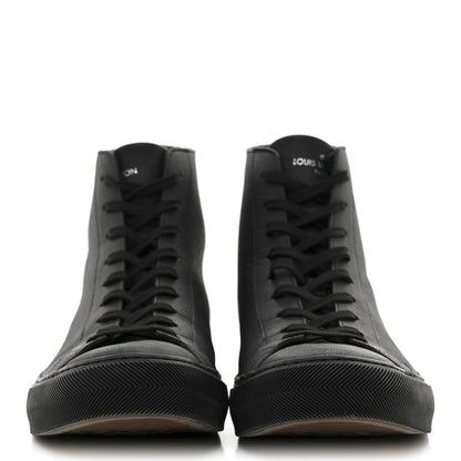Louis Vuitton Calfskin Mens LV Tattoo Sneaker Boots 8.5 Black 3 of 11