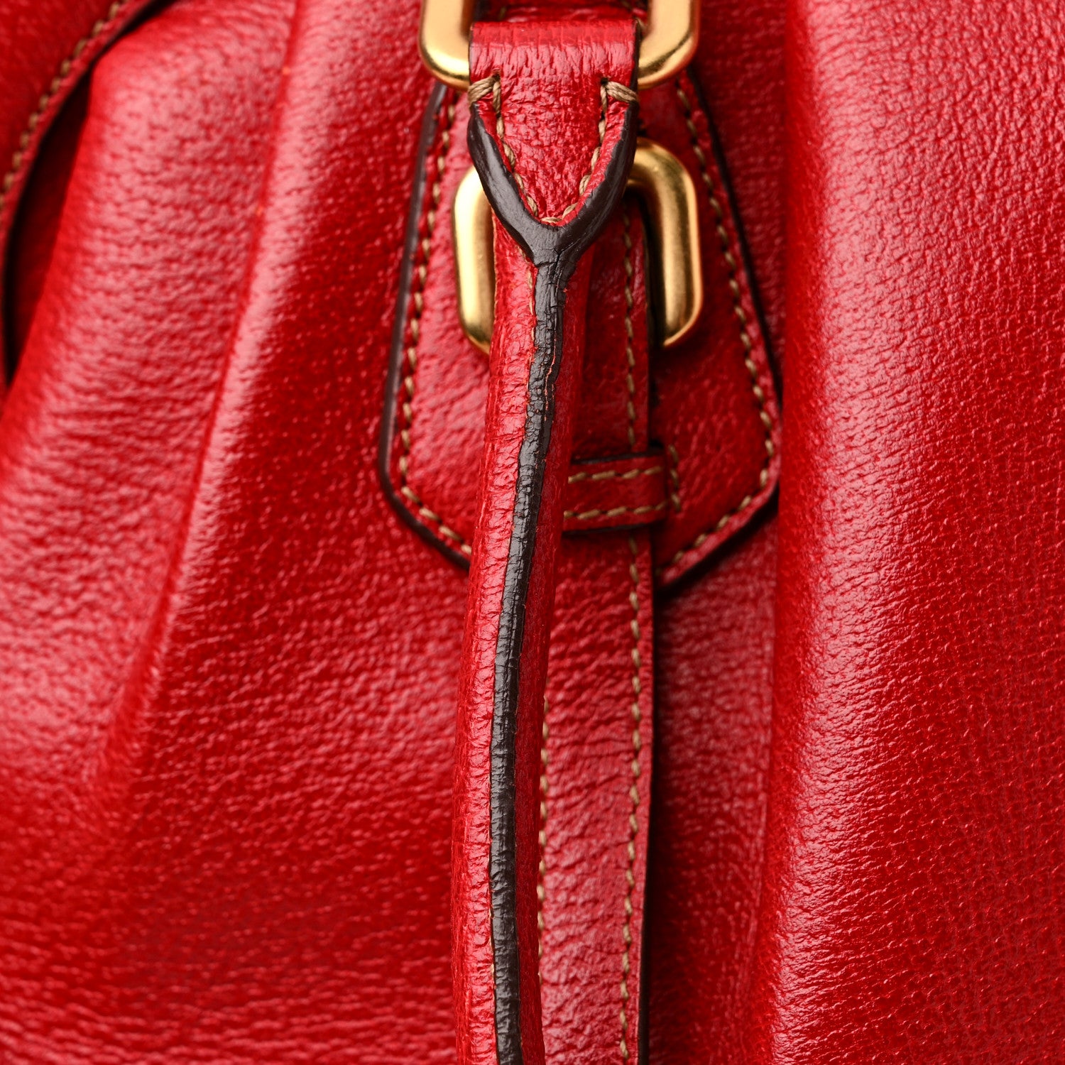 Prada Large Frame Satchel Red 15 of 19