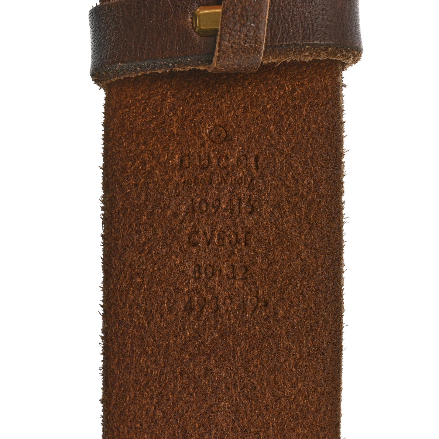 Faded Calfskin Double G 40mm Belt 80 32 Cuir