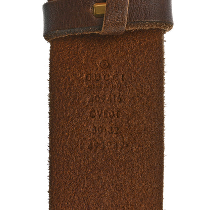 Gucci Faded Calfskin Double G 40mm Belt 80 32 Cuir 5 of 7