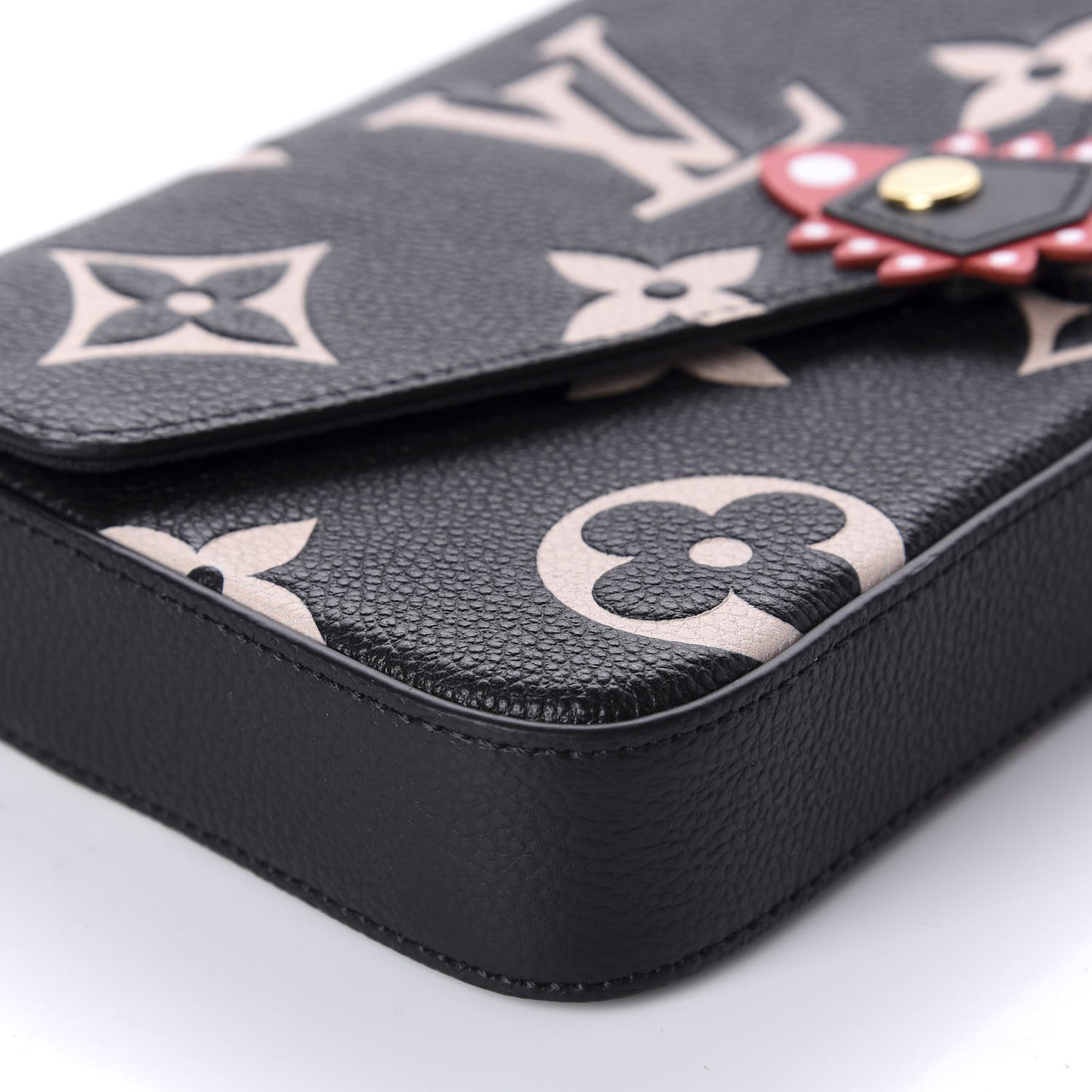 Empreinte Monogram Giant Crafty Pochette Felicie Black Creme