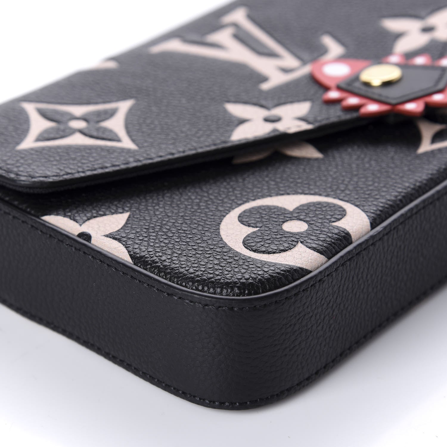 Louis Vuitton Empreinte Monogram Giant Crafty Pochette Felicie Black Creme 6 of 10